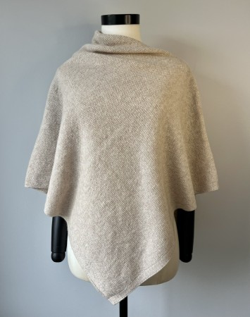 RO poncho, 100% lamull, sand